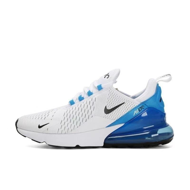 Air Max 270 Shoes TRAINERS NIKE White Blue 6.5 UK 