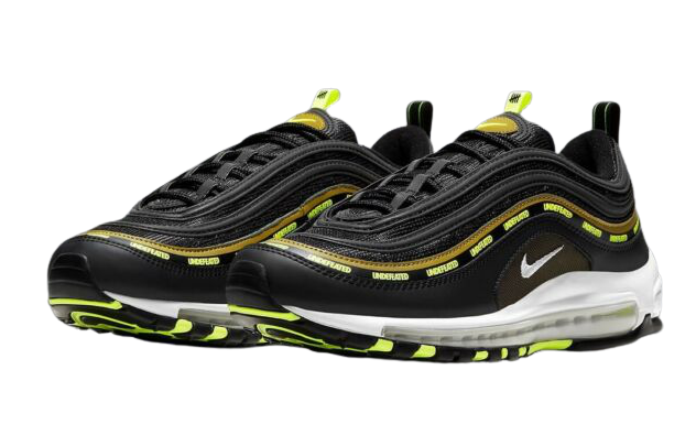 Undefeated x Air Max 97 Black Volt TRAINERS NIKE   